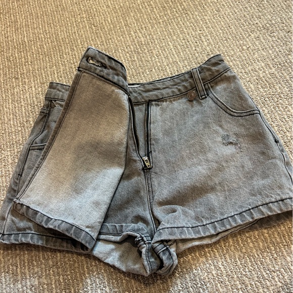 Endless rose asymmetrical denim skort - Picture 2 of 4